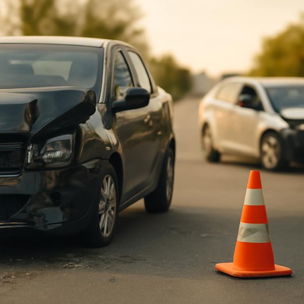 Сцена дорожно-транспортного происшествия на российской дороге